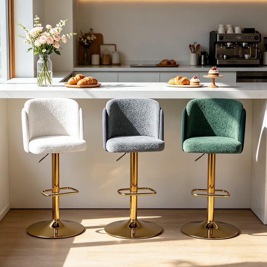 kitchen chairs modern bar stool Golden